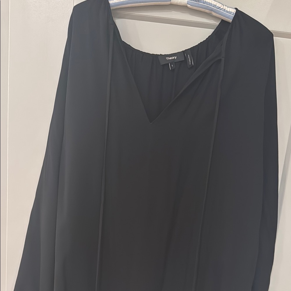 Theory Black Blouse